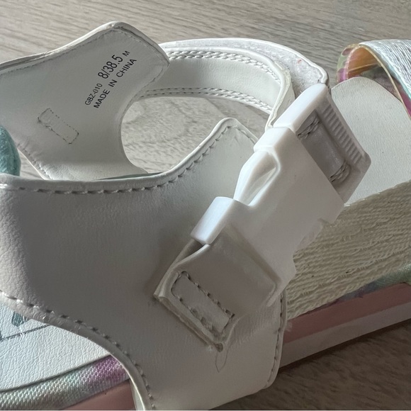 DIRTY LAUNDRY platform metallic buckle sandal size 8 - Picture 5 of 8